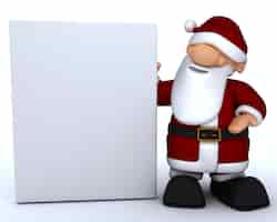 Free photo cute santa claus character