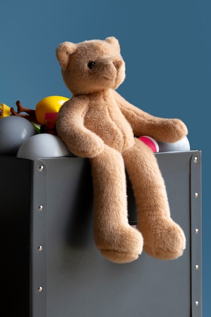 Free Photo cute  teddy bear indoors still life