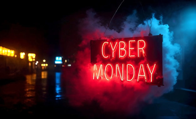 Free photo cyber monday celebration