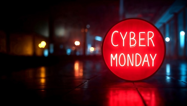 Free photo cyber monday celebration