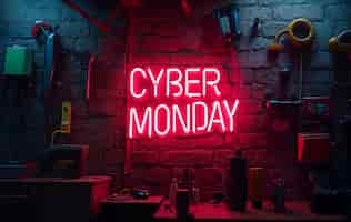 Free photo cyber monday celebration