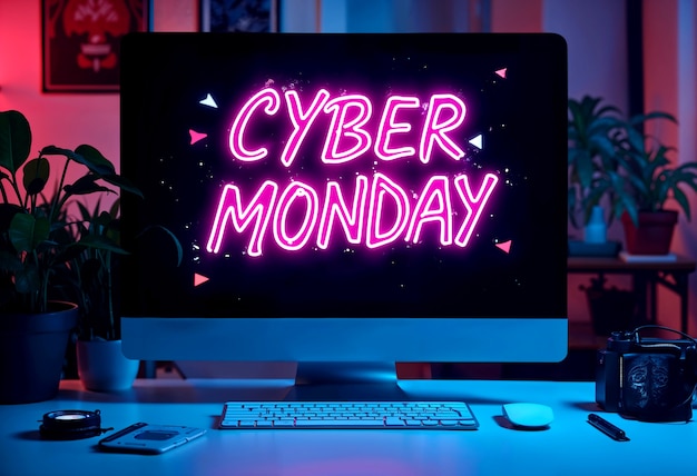 Free Photo cyber monday celebration