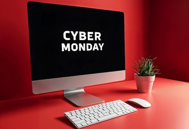 Free photo cyber monday celebration