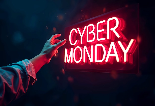 Free photo cyber monday celebration