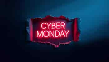 Free photo cyber monday celebration