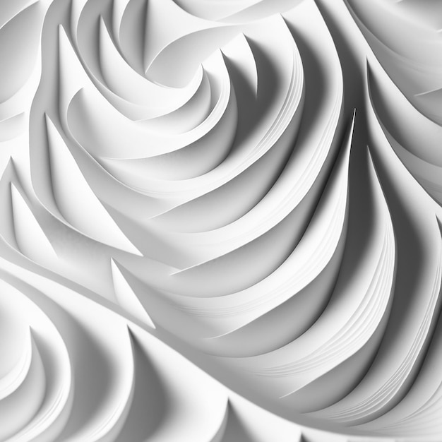 Free Photo d closeup white plain paper texture background generative ai