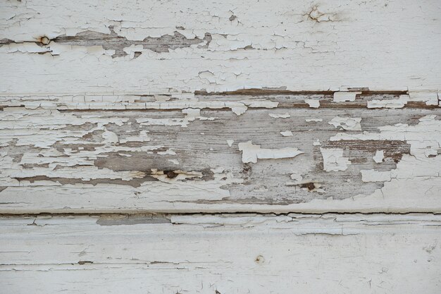 Damaged wooden wall