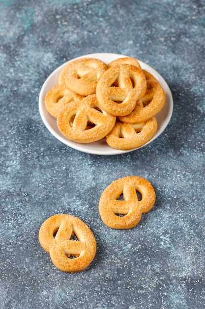 Free Photo danish butter cookies.