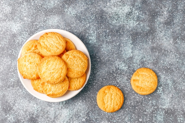 Free Photo danish butter cookies.