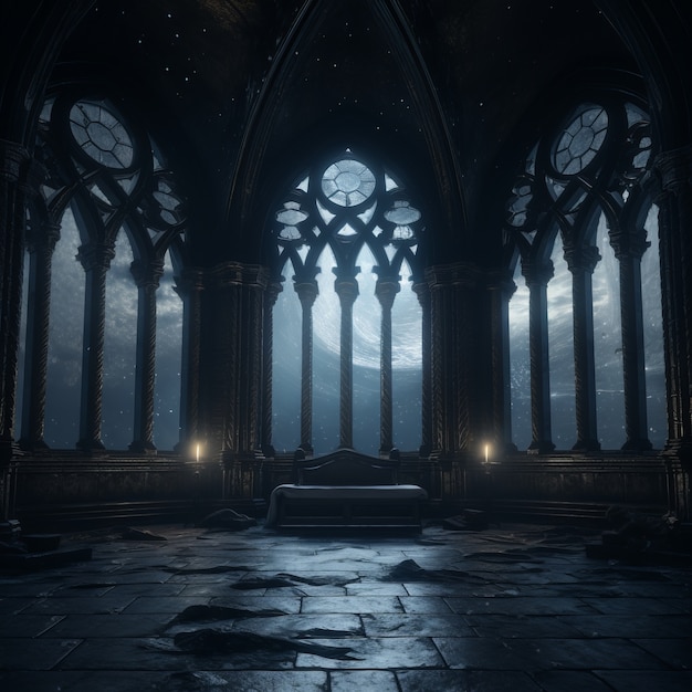 Dark fantasy scene