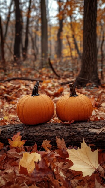 Dark pumpkin landscape for halloween celebration