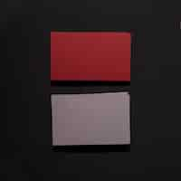 Free photo dark red and grey business cards