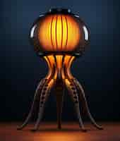 Free photo dark style lamp indoors