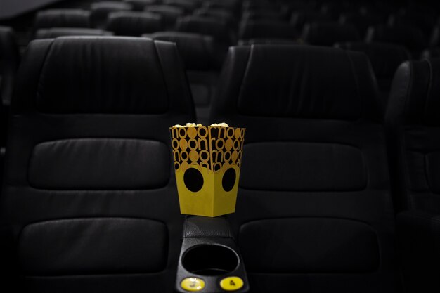 Dark vip cinema studio still life