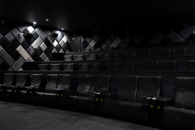 Dark vip cinema studio still life