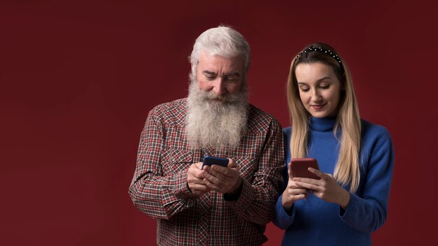 Daughter and dad on fathers day