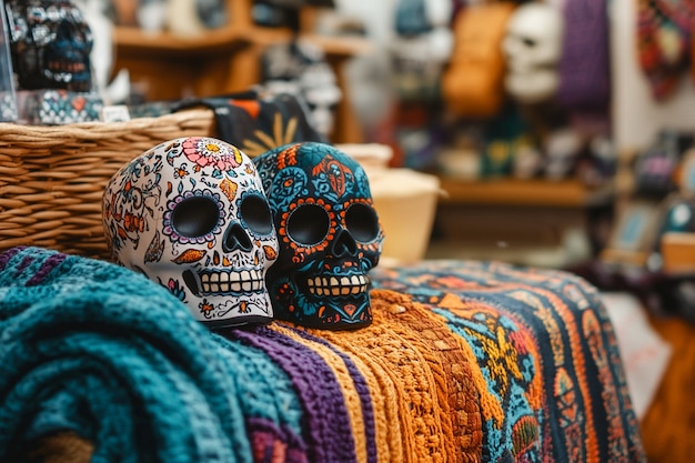 Free photo day of the dead celebration with altar