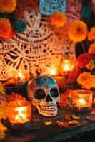 Free photo day of the dead celebration with altar