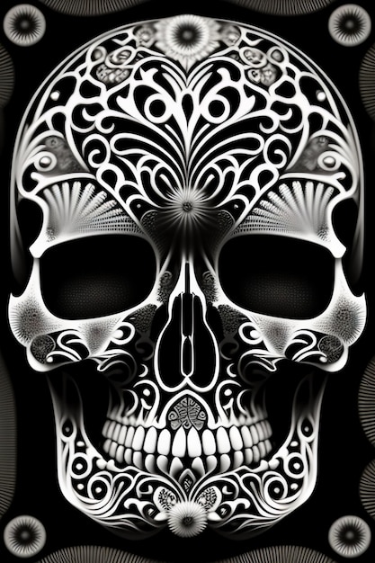 Free Photo day of the dead skull wallpapers