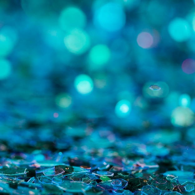 Free photo dazzling blue glitter