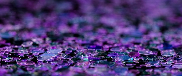 Free photo dazzling purple glitter