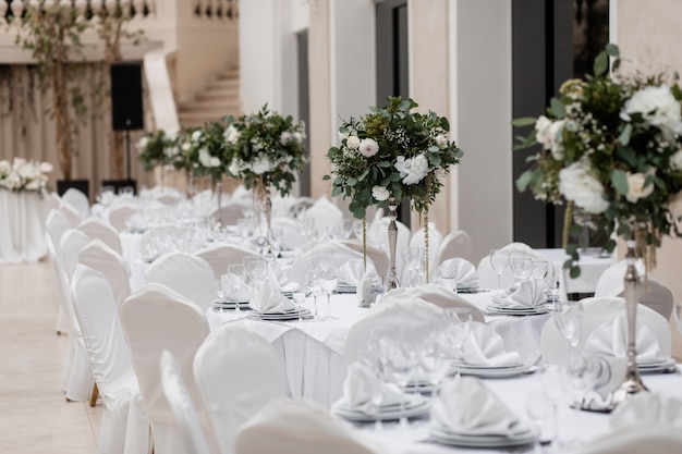 Decorated hall for an event