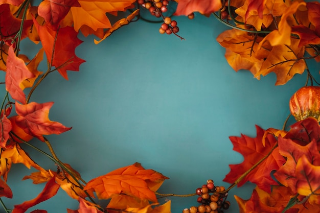 Free Photo decorative autumn leaves