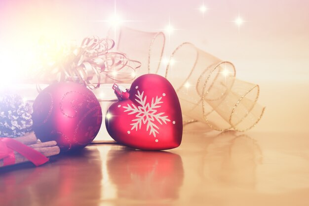 Decorative background with christmas decoration