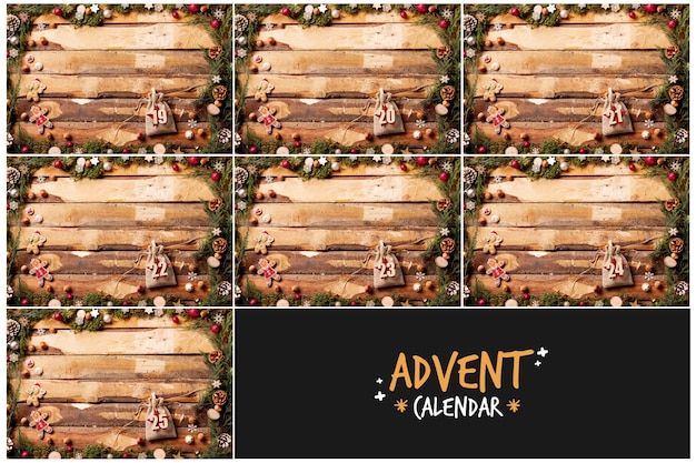 Free Photo decorative concept for advent calendar