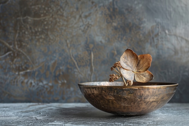 Decorative dreamy arrangement with dried flowers