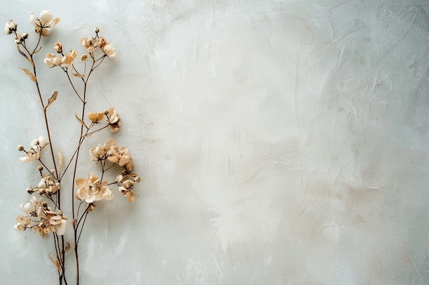 Free photo decorative dreamy arrangement with dried flowers