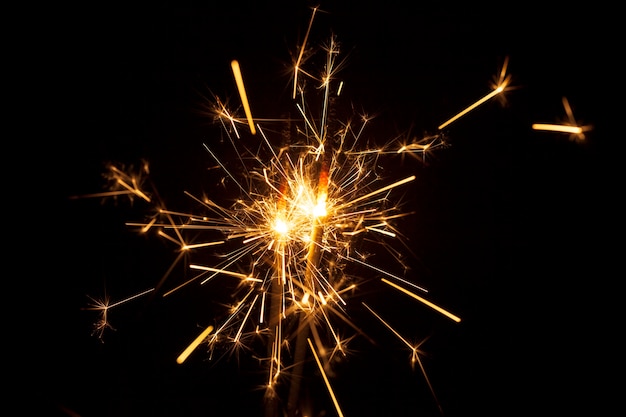 Free photo decorative sparklers with sparks