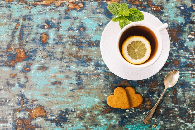 Decorative tea still life