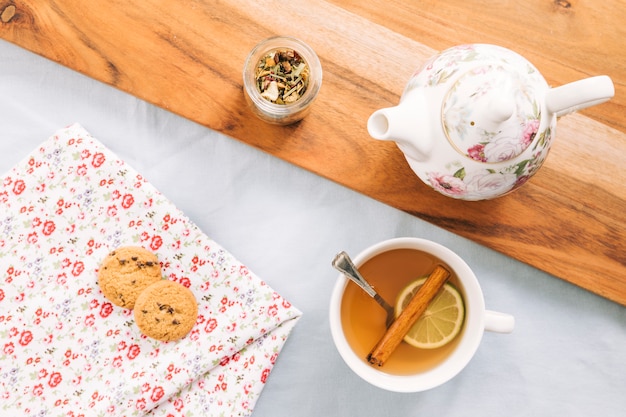 Decorative tea still life