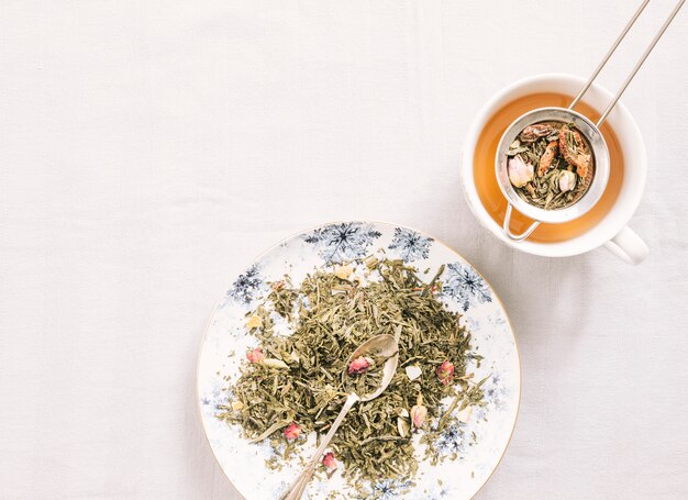 Decorative tea still life