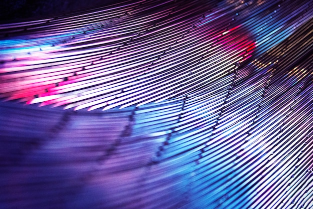 Free Photo defocused metallic strings