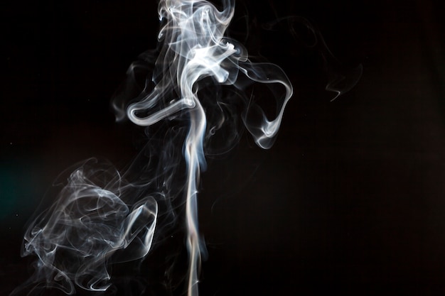 Delicate smoke silhouette