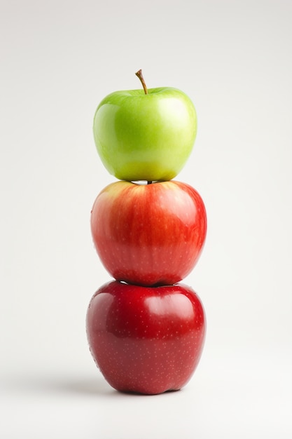 Free photo delicious apples in studio