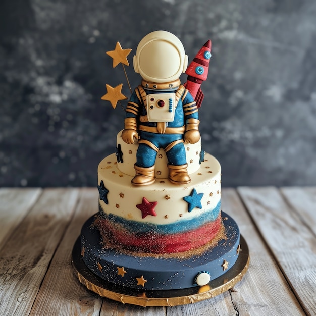 Delicious  astronaut 3d cake