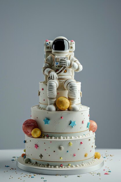 Delicious  astronaut 3d cake