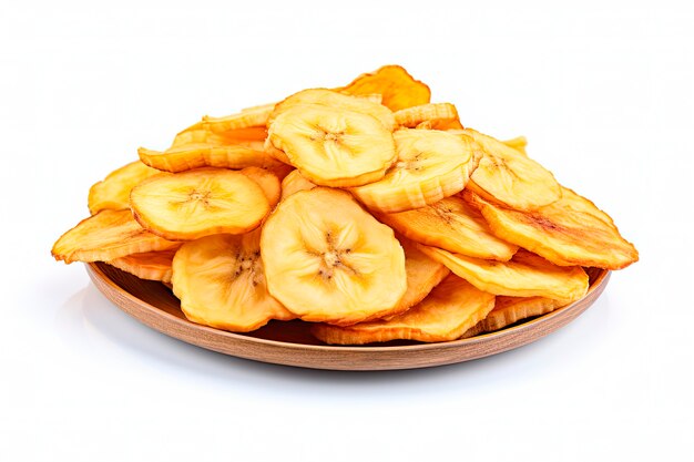 Delicious baked banana slices