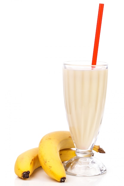 Delicious banana milkshake