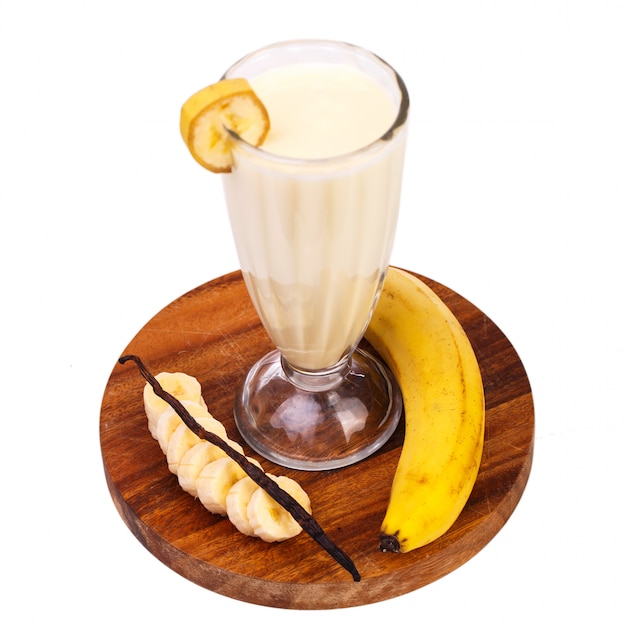 Delicious banana milkshake