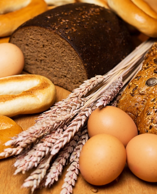 Delicious bread made from good wheat