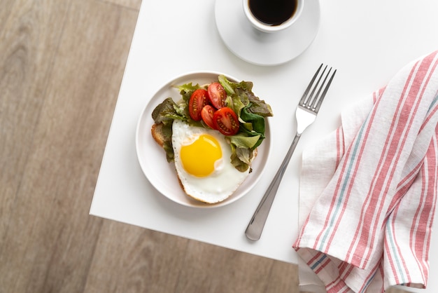 Delicious breakfast meal assortment