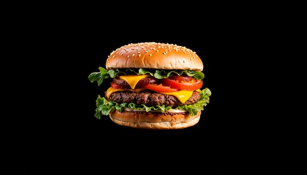 Free Photo delicious burger in studio