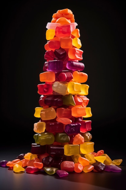 Free Photo delicious candy arrangement