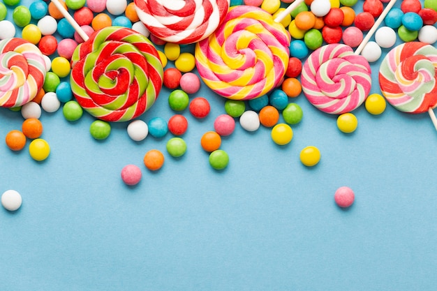 Free photo delicious candy concept with copy space