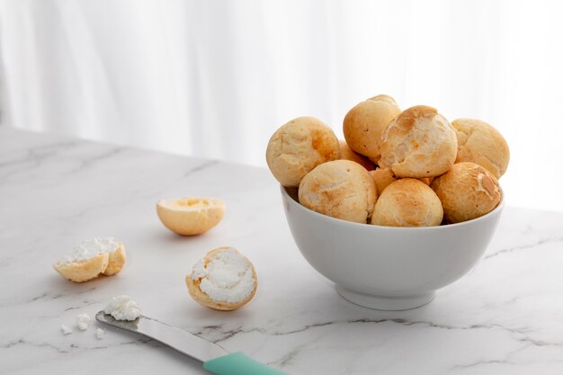 Delicious cheese bread arrangement