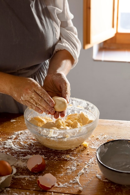 Delicious cheese bread making composition